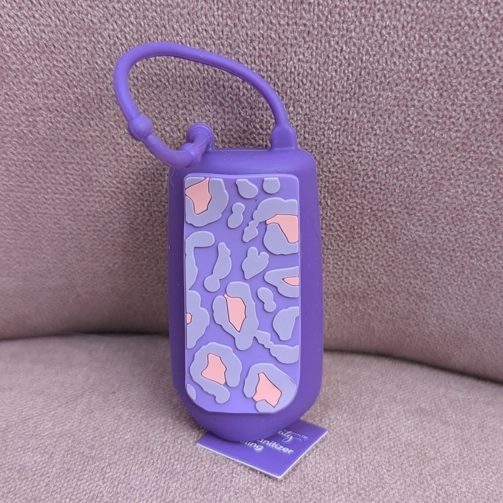 Ulta Beauty Purple Leopard Print Hand Sanitizer Sling Holder NWT